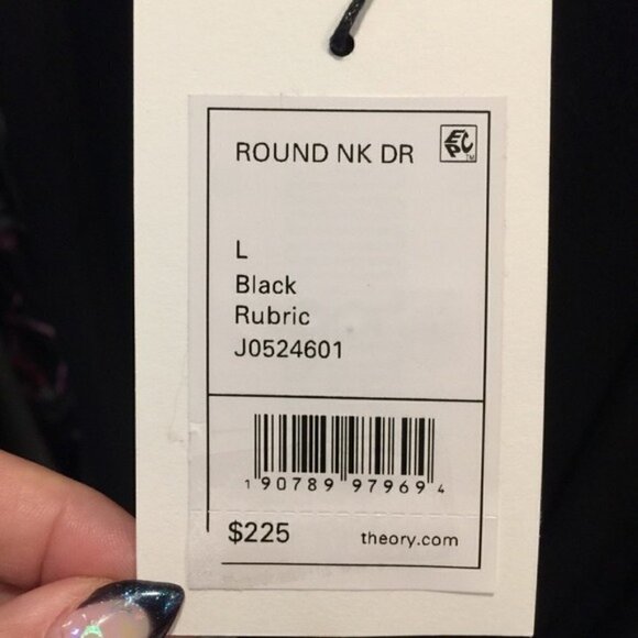 Theory Rubric Ruched Stretch Jersey Tank Dress L - Picture 6 of 6